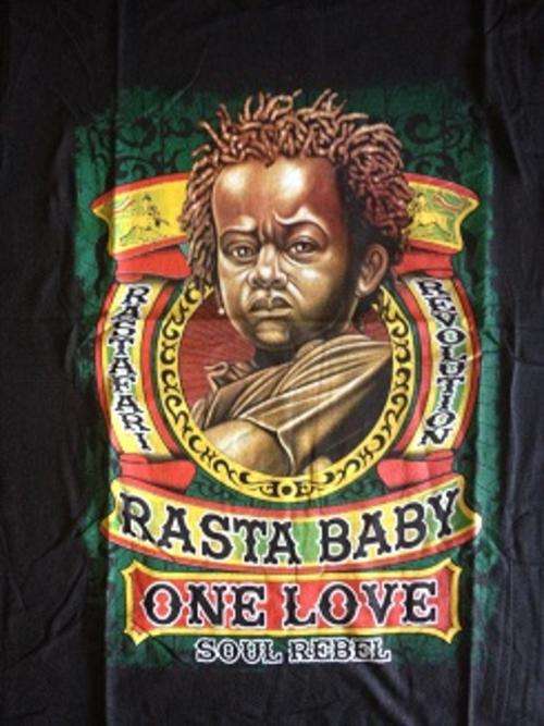 RASTA ZONE!!!RASTA BABY T-SHIRT!!! MEDIUM (M)